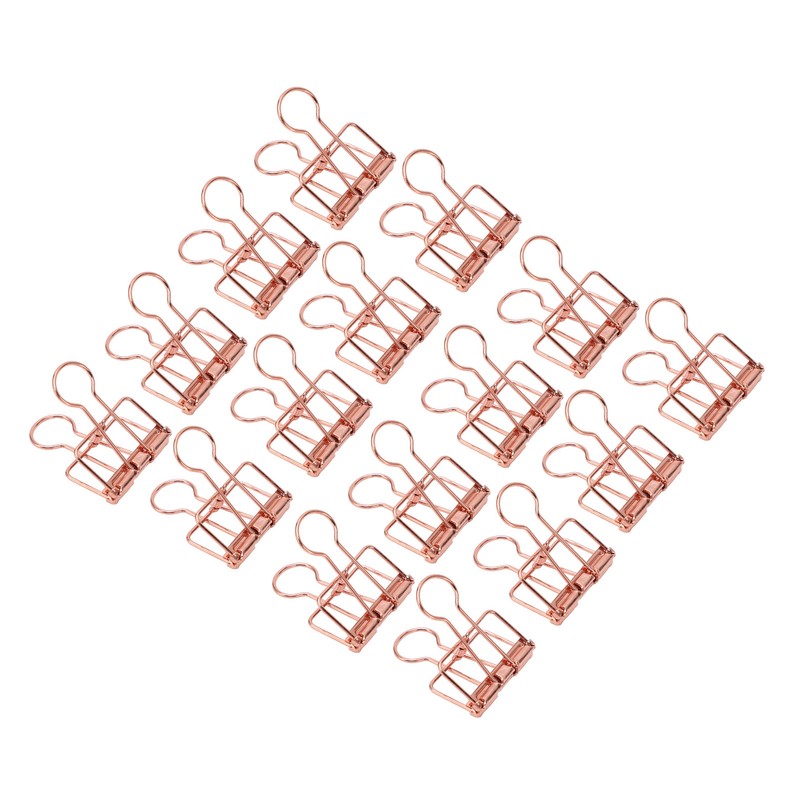 50Pcs Hollow Binder Clips Metal Paper Binder Clips for Documents