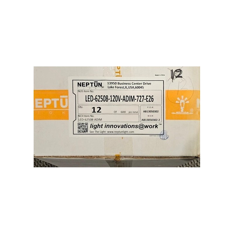 NEPTUN 12 Pack G25 LED Vanity Globe Light Bulbs, 8W,