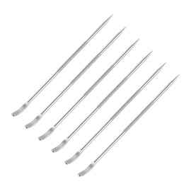 uxcell Stainless Steel Coffee Latte Art Pen, 6Pcs135mm/5.31" Coffee Fancy Tool for Latte Espresso Decorating