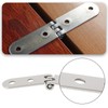 OTOTEC 20PCS 180 Degree Folding Flip Hinges 76x15mm Hole Center