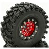 TxxRcss Brass & Aluminum 1.3 Beadlock Wheel Tires Set for