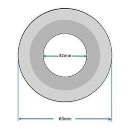 2 X Replacement Silicon Clear Washers for Geberit Flush Valve Base