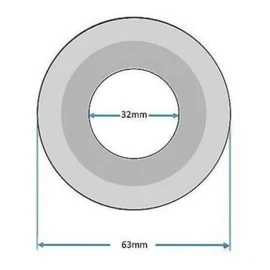 2 X Replacement Silicon Clear Washers for Geberit Flush Valve Base
