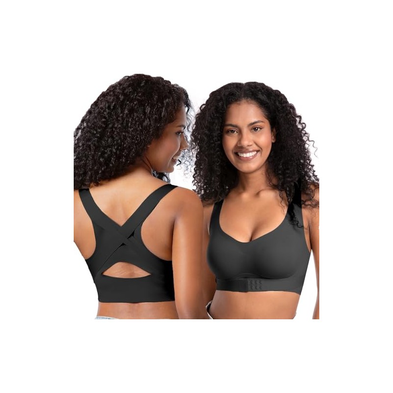 Starmiss Posture Bra for Women Wireless Push Up Bralette Full