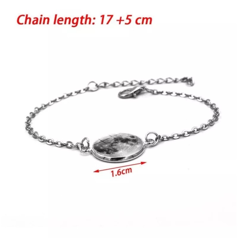 THE9SHOP Pulsera Luna Llena Brilla Oscuridad Moda Brillante Envió 3d