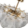Surpars House Crystal Chandeliers,Modern Golden Chandelier, 6 Heads Ceiling Light