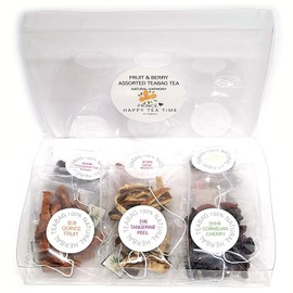 [Medicinal Herb Tea] 100% Natural Assorted 6 Fruits & Berries 12 pcs Teabag Tea Set 6종 과일 & 베리 티백차 선물 세트 6 Kinds of Fruits & Berries 12 teabags