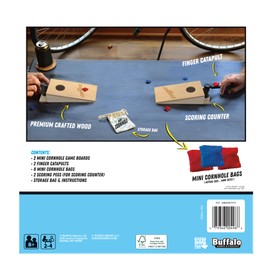 Buffalo Games - Tabletop Mini Cornhole - Dexterity Skill Game - Toss Across - Competative Two Player - On The Go Game - Ages 8 and Up