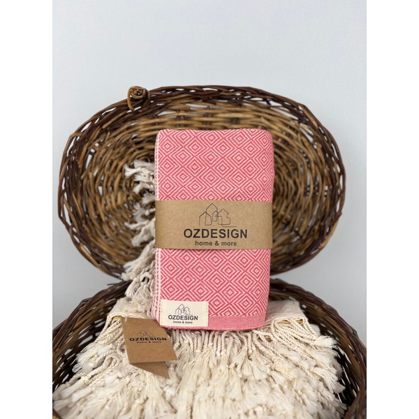 OZDESIGN DILAY Turkish Towel – 100% Cotton Peshtemal, 100x180 cm