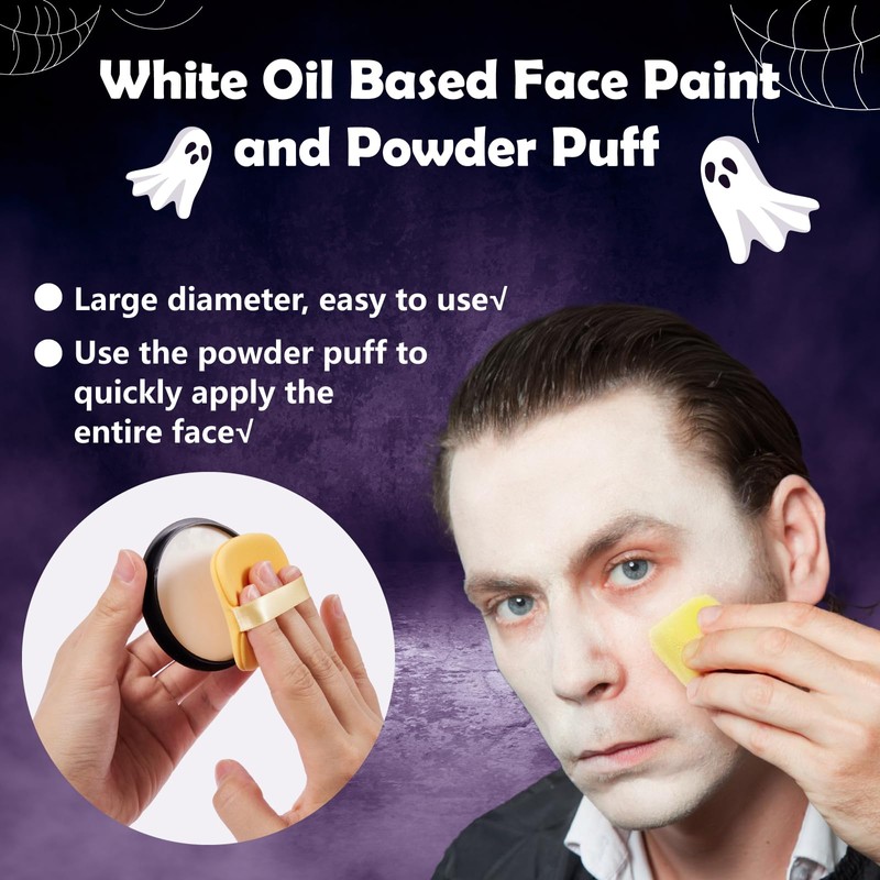 Halloween Joker Clown Make-Up Set with Green Hair Wax and