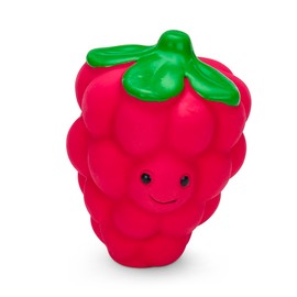 Petface Foodie Faces Latex Raspberry Dog Toy with Built-In-Squeaker, Small (Pack of 1)