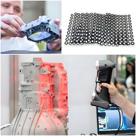 3.0 mm 3D Scanning Markers for 3D Scanners - 3D Reflection Marker Dots (9 Sheets of 504 dots)