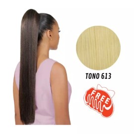 Casablanca Extensiones Chongo  Resistente Al Calor Con Pinza 32 PLG