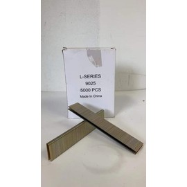 90 Series 18 Gauge 1/4" Narrow Crown Galvanized Fine Wire Upholstery Staples 5,000 Pcs/Box 9025 = 25 mm = 16/16" = 1" Length (1)