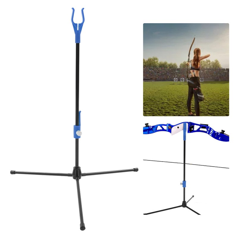 Recurve Bow Stand Adjustable Glass Fiber Rod Archery Bow Holder