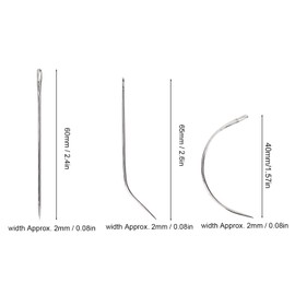 Hair Thread and Needle Kits, Comfortable Grip, Hair Thread and Pin, Lightweight Portable Curved Sewing Needles, Hair Extension Tools for Weaving Wigs