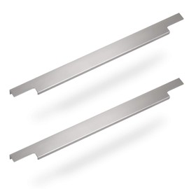Blankett Slim Furniture Handles, 145 mm, Aluminium, Chrome, Matt, Rear Screw Handle, Cupboard Handle, Kitchen Handle, Pack of 2 Sotech