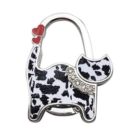 Handbag Hook, Foldable Cute Cat Pattern Portable Table Hook Handbag Hanger for Hanging Purse Bag Women Girls Gifts (Type 2)