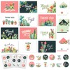 Decorably 24 Pack 6x4in Cactus Thank You Cards with Envelopes