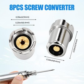 8PCS 510 Thread Magnetic Adapter, Thread Magnetic Adapter, Soldering Iron Ring Adapter Connector Repair Parts For Circuit Board Repair Parts For Electronic Devices Maintenance