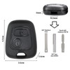 INBOLM Button Key Fob Cover Replacement,Compatible with Toyota Aygo Peugeot