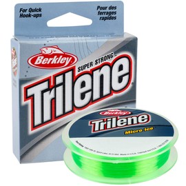 Berkley Trilene® Micro Ice®, Clear Steel, 4-Pound Break Strength, 110yd Monofilament Fishing Line, Suitable for Freshwater Environments