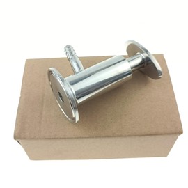 SUS304 Stainless Steel 1.5 inch Tri Clamp Sanitary Sampling Valve PTFE Sealing Tri Clover Compatible Sample Valve Sampler with 3/8 inch Barb O.D