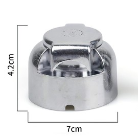 Yuanjoy 7-Pin Trailer Socket Metal Adapter for Cars, Trucks, Vehicles, Agricultural Vehicles, Tractors, Caravans, Bicycle Carrier Plug