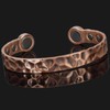 Mens Pure Copper Bracelet Magnetic Copper Bangle Cuff 6 Powerful