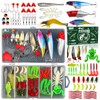 Yoilreyl 78pcs Fishing Lures kit Baits Tackle for Bass Trout