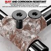 Drenky M6 Hex Socket Countersunk Bolts, Black Screws Countersunk DIN