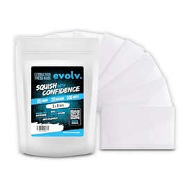 EVOLV Premium Nylon Tea Filter Extraction Press Bags | 3" x 6" | 25u | 100 Pack