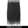9 packs Boho Faux Locs Crochet Hair, 30 Inch, Natural