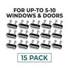 Window Locks, 15 Pack Window Locks for Vertical and Horizontal