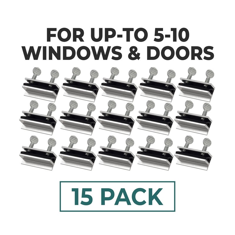 Window Locks, 15 Pack Window Locks for Vertical and Horizontal