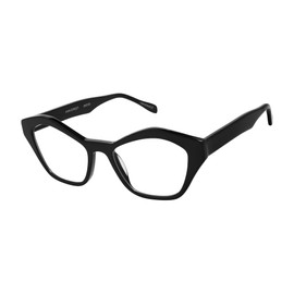 Scojo New York Ann Street Blue Light Reading Glasses, Handmade Scratch Resistant Readers for Women and Men, Black - 0.00x