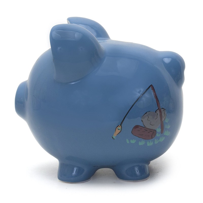 Child to Cherish Ceramic Piggy Bank for Boys, Camping
