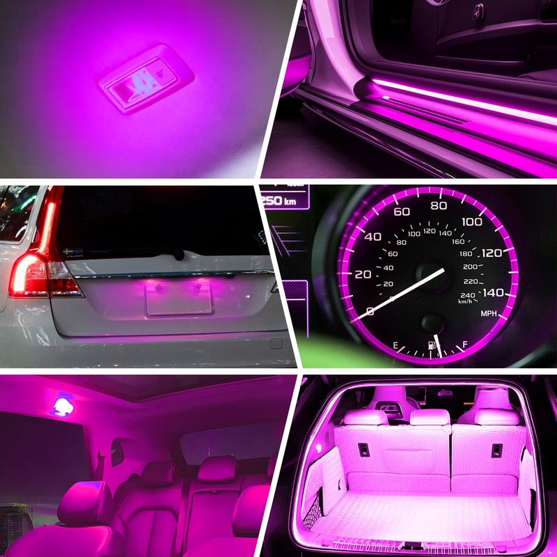 Wogomz 10Set T10 194 168 Dash Instrument LED Light Bulbs,