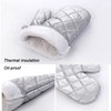 Cotton Baking Gloves Oven Mitts Silver Color