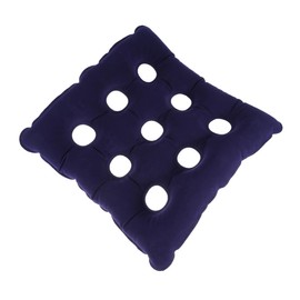 Mobestech Inflatable Lumbar Support Seat Cushion for Wheelchair Blue Comfortable Back Pad Ventilation for Office or Home Use