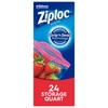 Ziploc Quart Food Storage Bags, Grip 'n Seal Technology for