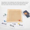 Wooden Multiplication Board Educational Multiplication Game Board for Learning Teaching