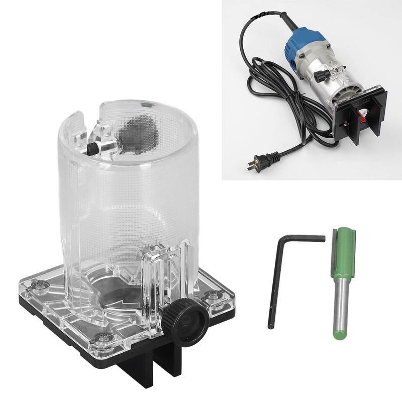 Handheld Router Bracket Electric Trimmer Connector Base for Wood Slotting