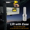 KPALAG Upgraded Stainless Steel Trailer Jack Electric Drill Adapter with