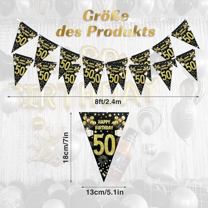 Moorle 50th Birthday Garland