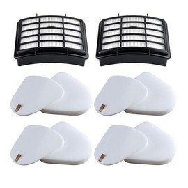 2 HEPA + 4 Foam & Felt Filters Compatible with Shark Navigator Lift-Away Deluex NV350, NV351, NV352, NV355, NV356E, NV357, NV360, NV370, NV391, UV440, UV490, UV540, Part # XFF350 & XHF350