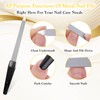 6 Piece Nail Files Natural Nails Set, Double-Sided Nail Files