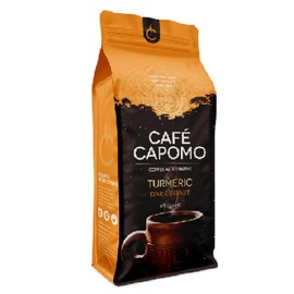Cafe Capomo Herbal Coffee Alternative, Caffeine & Acid Free, Turmeric Dark Roast, 11 oz. From Tattva’s Herbs