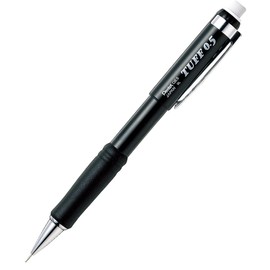 Pentel Tough XQE5-A Mechanical Pencil, Black Axis, 0.5, 5 Pens