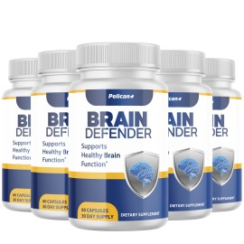 Pelican Vitamins Brain Defender- Brain Support- 5 Bottles- 300 Capsules